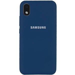 Чохол Silicone Case Full Protective Navy Blue для Samsung Galaxy A01 Core SM-A013