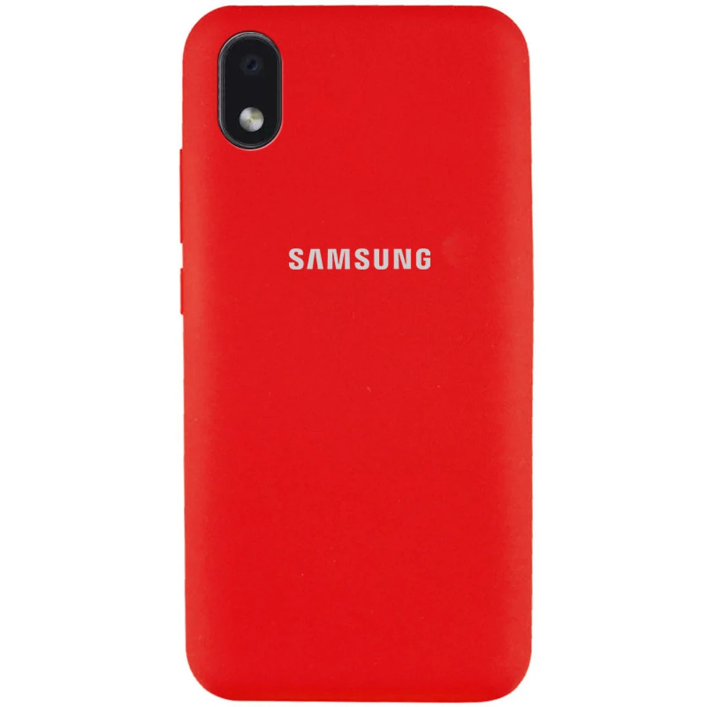 Чохол Silicone Case Full Protective Red для Samsung Galaxy A01 Core SM-A013