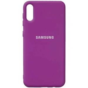 Цвет: Фиолетовый - Чехол Silicone Case Full Protective Grape для Samsung Galaxy A02 SM-A022