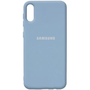 Цвет: Голубой - Чехол Silicone Case Full Protective Lilac Blue для Samsung Galaxy A02 SM-A022