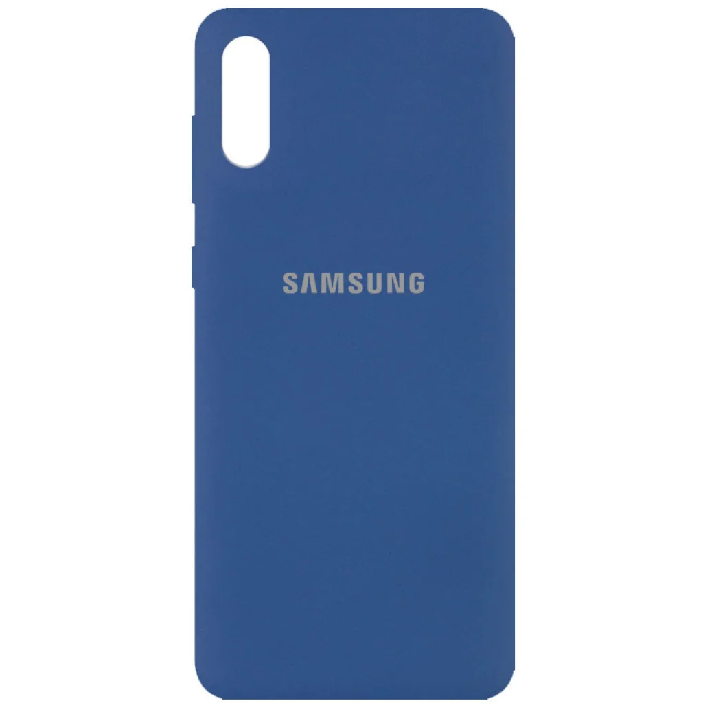 Чохол Silicone Case Full Protective Navy Blue для Samsung Galaxy A02 SM-A022