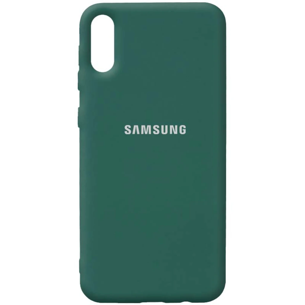 Чохол Silicone Case Full Protective Pine Green для Samsung Galaxy A02 SM-A022