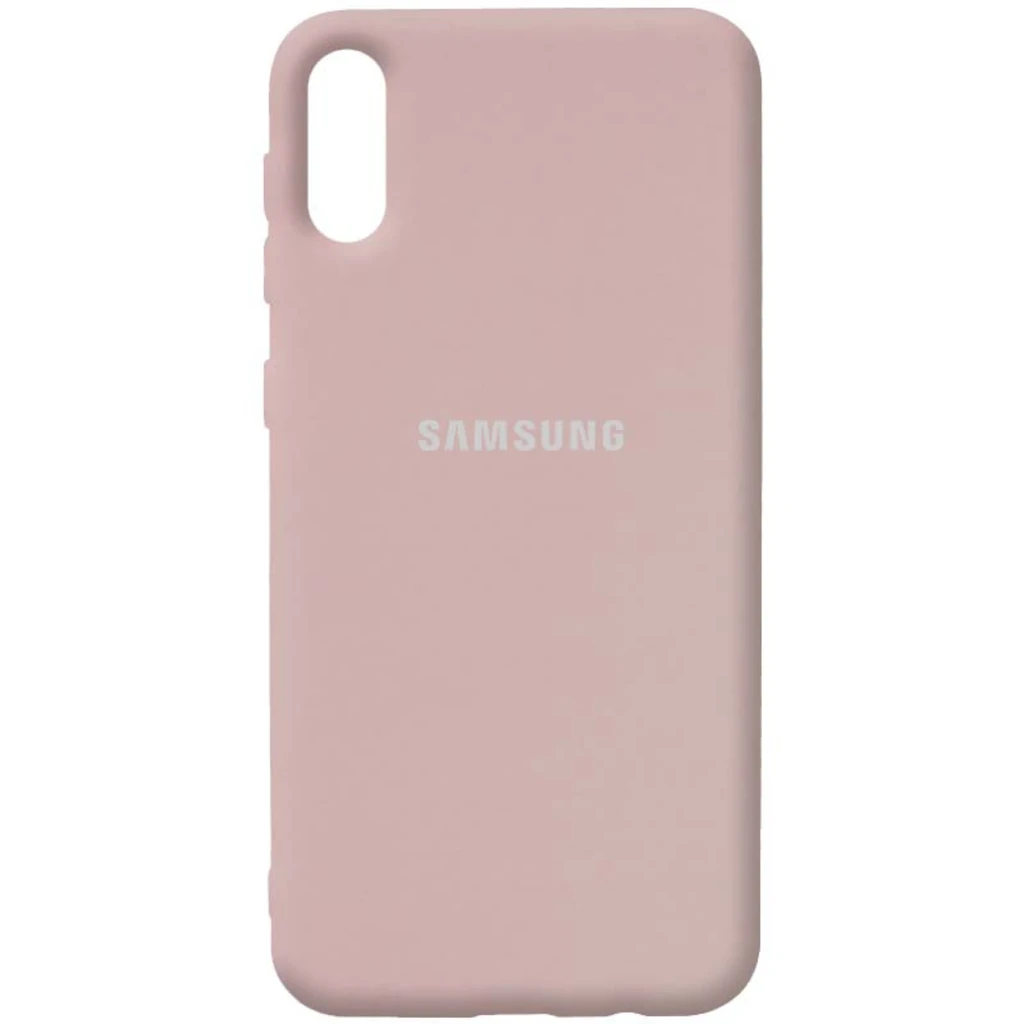 Чехол Silicone Case Full Protective Pink Sand для Samsung Galaxy A02 SM-A022