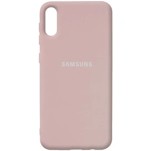Чохол Silicone Case Full Protective Pink Sand для Samsung Galaxy A02 SM-A022