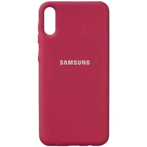 Цвет: Красный - Чехол Silicone Case Full Protective Rose Red для Samsung Galaxy A02 SM-A022