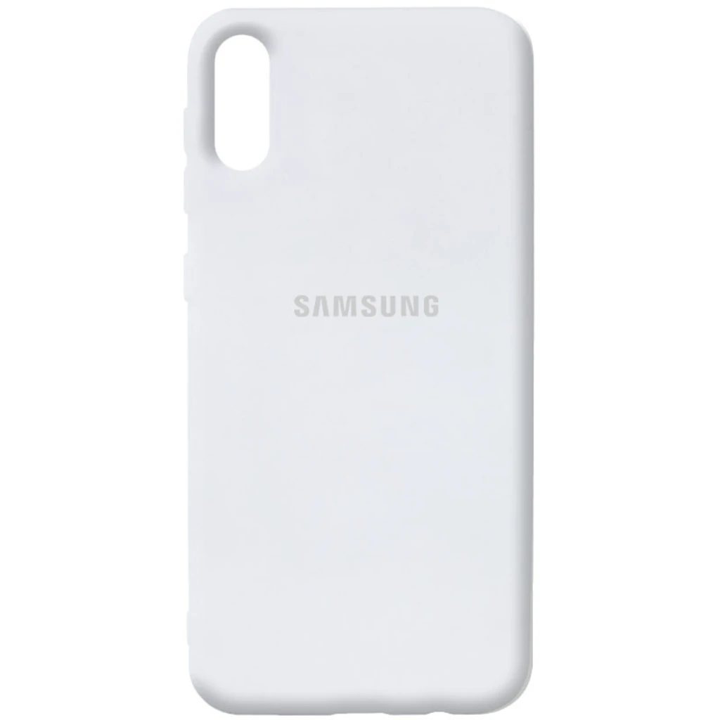 Чехол Silicone Case Full Protective White для Samsung Galaxy A02 SM-A022