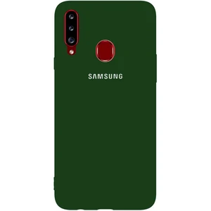 Чохол Silicone Case Full Protective Dark Green для Samsung Galaxy A20s SM-A207