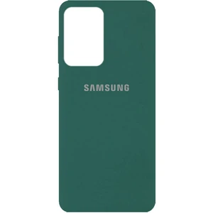 Колір: Зелений - Чохол Silicone Case Full Protective Pine Green для Samsung Galaxy A72 SM-A725