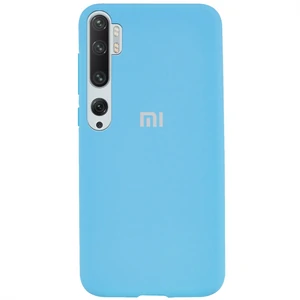Цвет: Голубой - Чехол Silicone Case Full Protective Light Blue для Xiaomi Mi Note 10, Xiaomi Mi Note 10 Pro