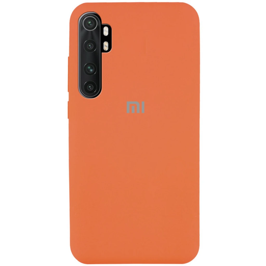 Чехол Silicone Case Full Protective Apricot для Xiaomi Mi Note 10 Lite