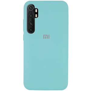 Цвет: Голубой - Чехол Silicone Case Full Protective Ice Blue для Xiaomi Mi Note 10 Lite