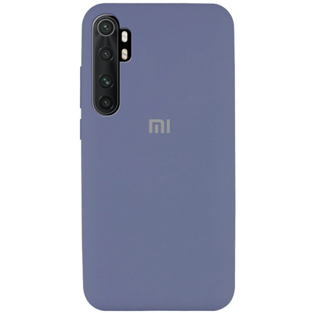 Чехол Silicone Case Full Protective Lavender Grey для Xiaomi Mi Note 10 Lite