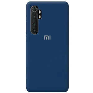 Цвет: Синий - Чехол Silicone Case Full Protective Midnight Blue для Xiaomi Mi Note 10 Lite