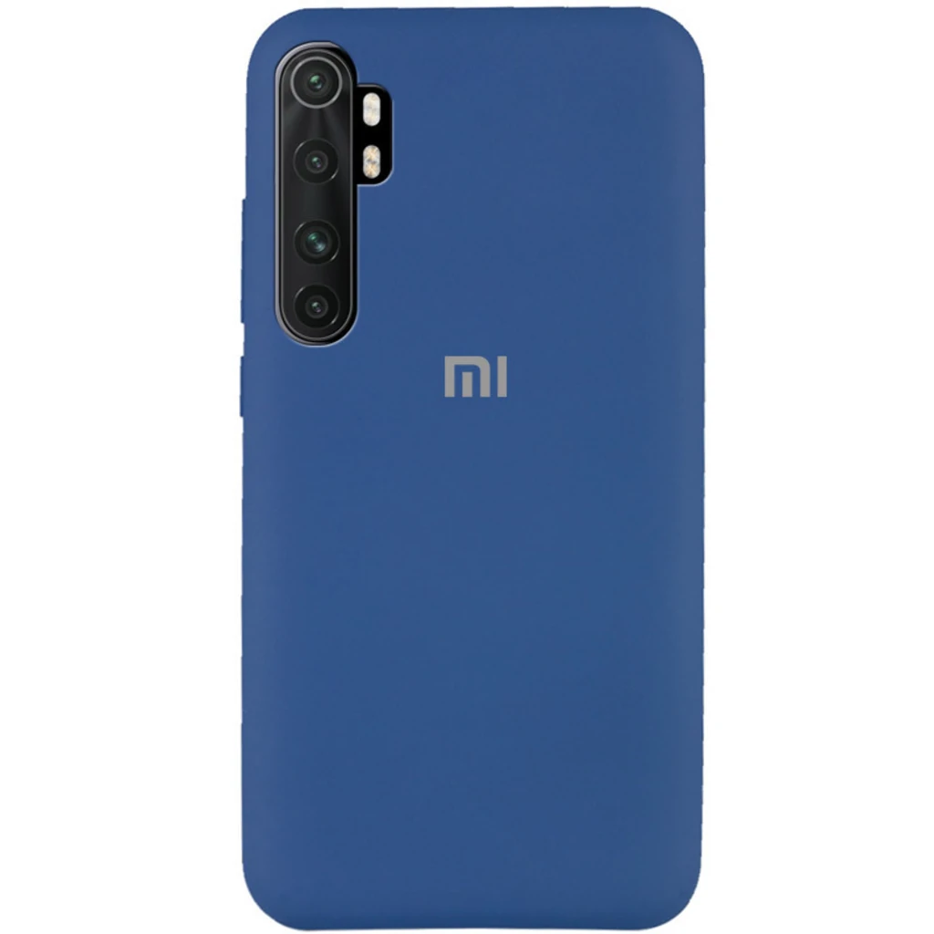 Чохол Silicone Case Full Protective Navy Blue для Xiaomi Mi Note 10 Lite