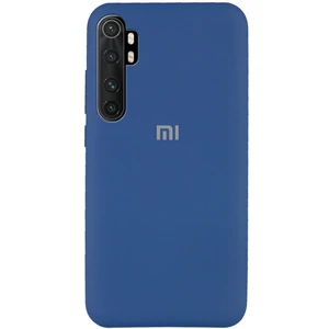 Колір: Синій - Чохол Silicone Case Full Protective Navy Blue для Xiaomi Mi Note 10 Lite