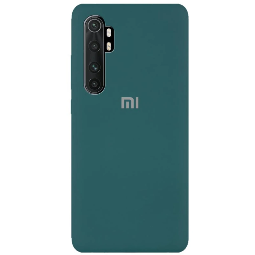 Чехол Silicone Case Full Protective Pine Green для Xiaomi Mi Note 10 Lite