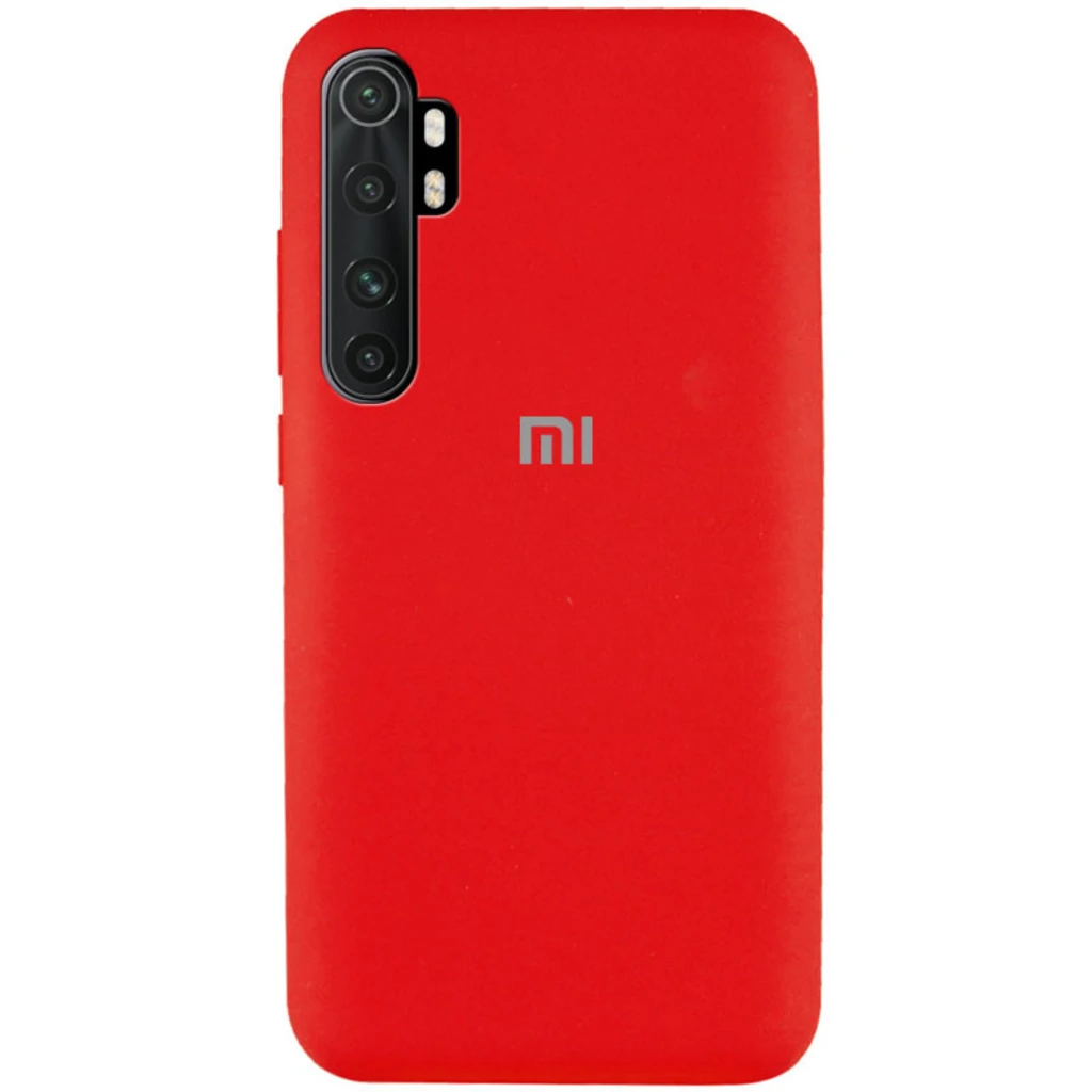 Чохол Silicone Case Full Protective Red для Xiaomi Mi Note 10 Lite