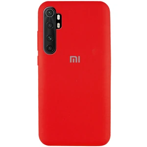 Цвет: Красный - Чехол Silicone Case Full Protective Red для Xiaomi Mi Note 10 Lite