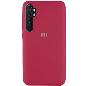 Цвет: Розовый - Чехол Silicone Case Full Protective Rose Red для Xiaomi Mi Note 10 Lite