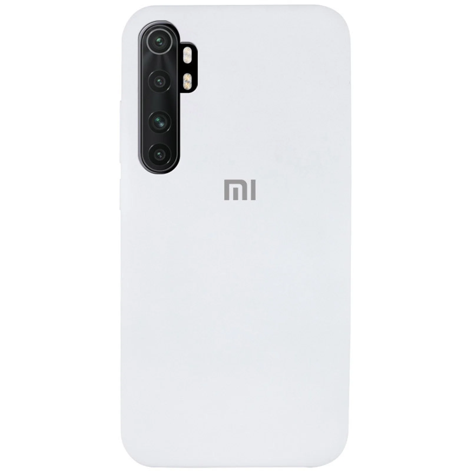 Чохол Silicone Case Full Protective White для Xiaomi Mi Note 10 Lite