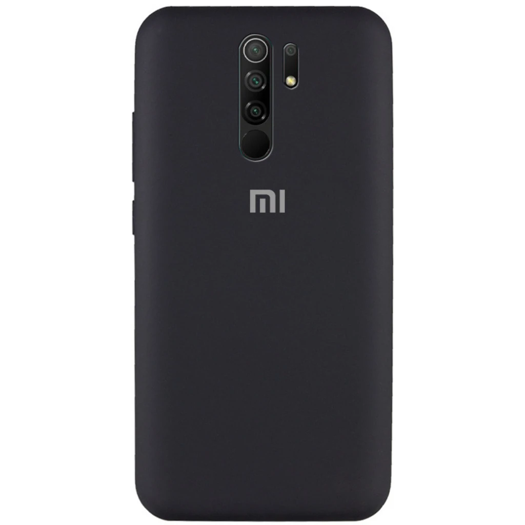 Чехол Silicone Case Full Protective Black для Xiaomi Redmi 9