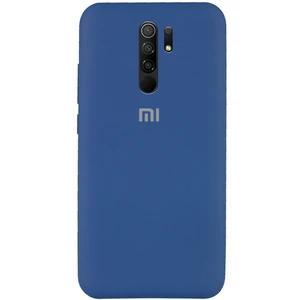 Чехол Silicone Case Full Protective Navy Blue для Xiaomi Redmi 9