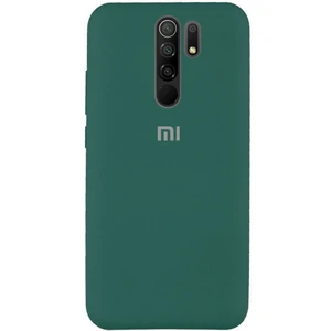 Цвет: Зеленый - Чехол Silicone Case Full Protective Pine Green для Xiaomi Redmi 9