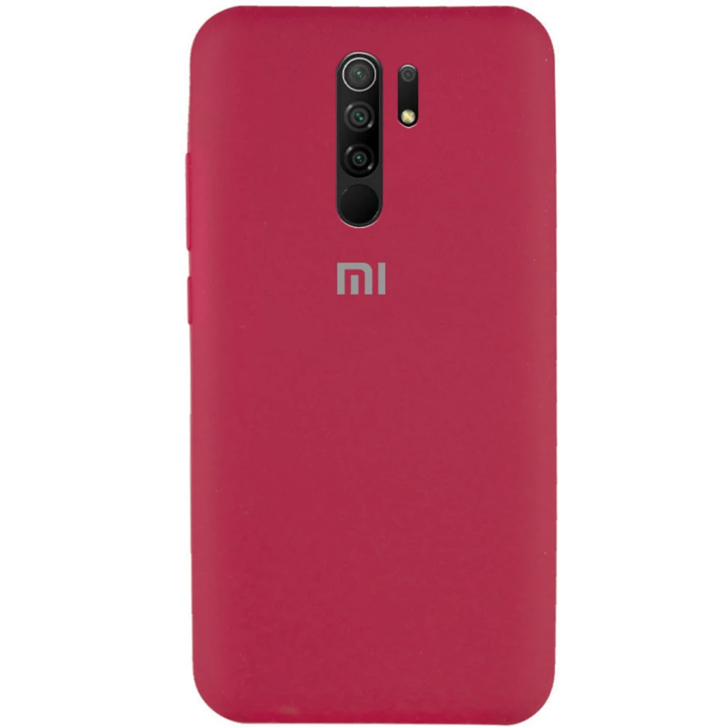 Чехол Silicone Case Full Protective Rose Red для Xiaomi Redmi 9