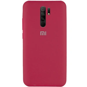 Цвет: Розовый - Чехол Silicone Case Full Protective Rose Red для Xiaomi Redmi 9