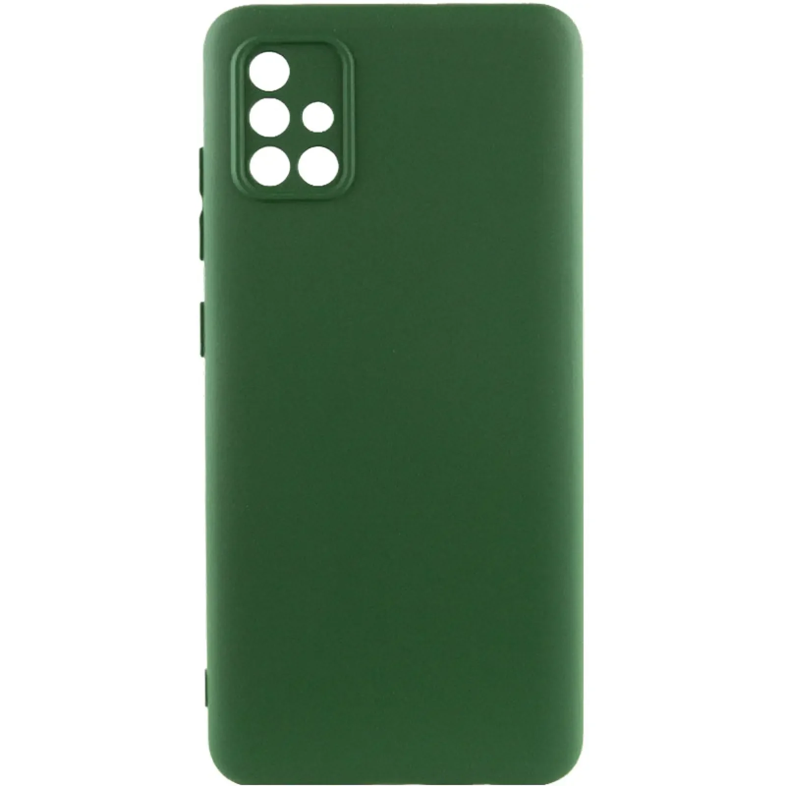 Чохол TPU GETMAN Liquid Silk Full Camera для Samsung Galaxy A71 Dark Green