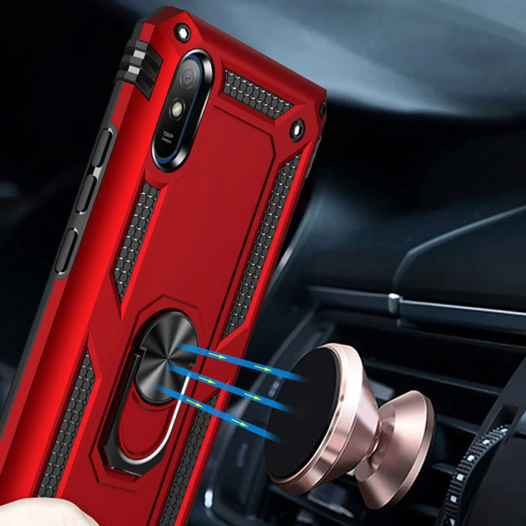 Накладка Getman TPU Serge Ring Case Black для Huawei P40 Lite