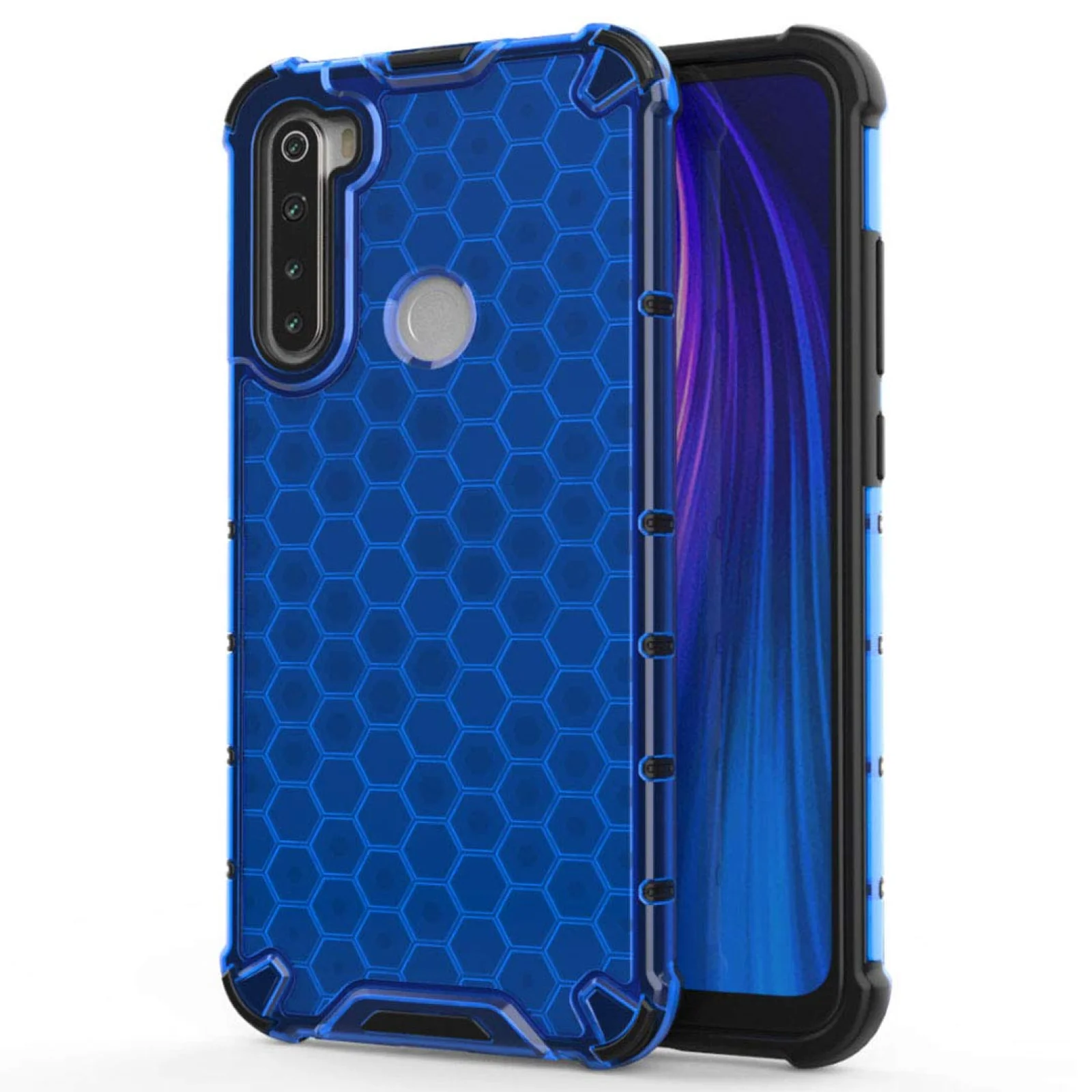 Чохол PC Transformer Honeycomb Blue для Xiaomi Redmi Note 8, Xiaomi Redmi Note 8 2021