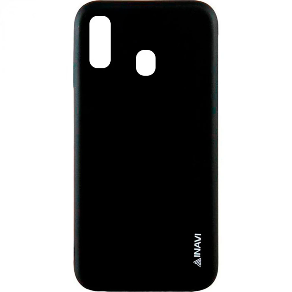 Чехол Samsung Galaxy A20 2019 (SM-A205) Inavi Simple Color Silicone Case Black