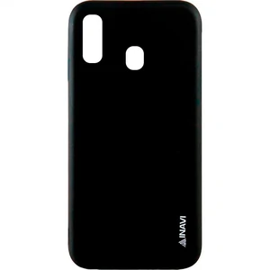 Цвет: Черный - Чехол Samsung Galaxy A20 2019 (SM-A205) Inavi Simple Color Silicone Case Black