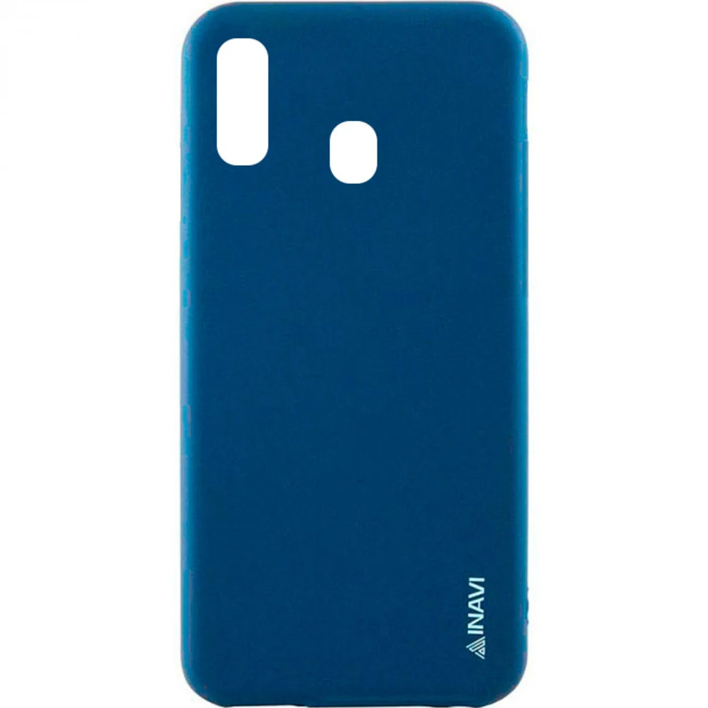 Чехол Samsung Galaxy A20 2019 (SM-A205) Inavi Simple Color Silicone Case Dark Blue