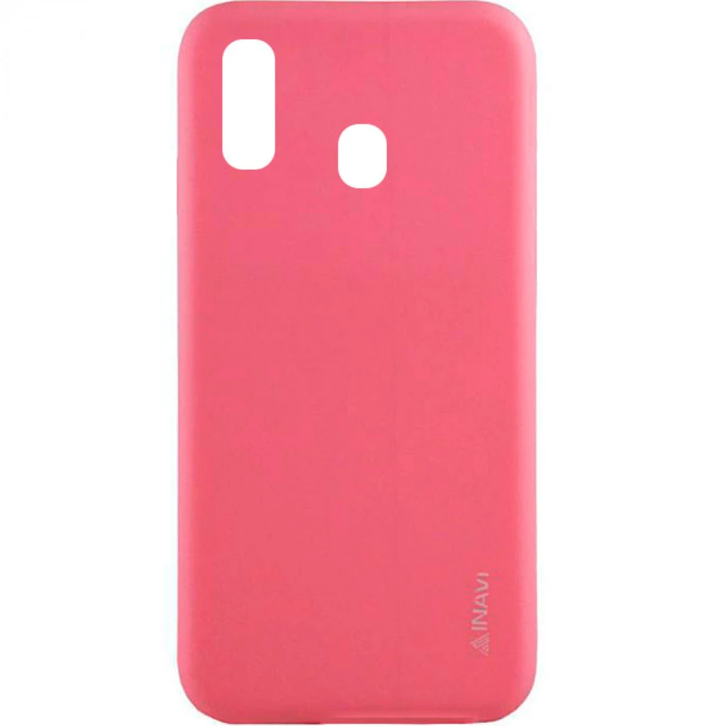 Чехол Samsung Galaxy A20 2019 (SM-A205) Inavi Simple Color Silicone Case Pink