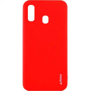 Цвет: Красный - Чехол Samsung Galaxy A20 2019 (SM-A205) Inavi Simple Color Silicone Case Red
