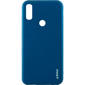 Цвет: Синий - Чехол Xiaomi Redmi 7 Inavi Simple Color Silicone Case Dark Blue