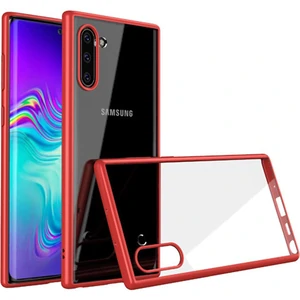 Цвет: Красный - Чехол Ipaky TPU+PC Bright Series Red-Clear для Samsung Galaxy Note 10 SM-N970