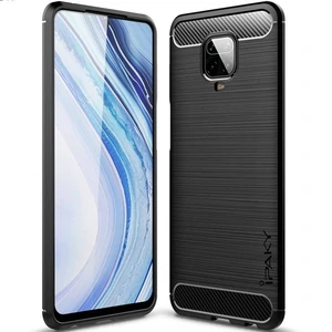 Цвет: Черный - Чехол Ipaky TPU Shockproof Lasi Series Black для Xiaomi Redmi Note 9s, Redmi Note 9 Pro, Redmi Note 9 Pro Max