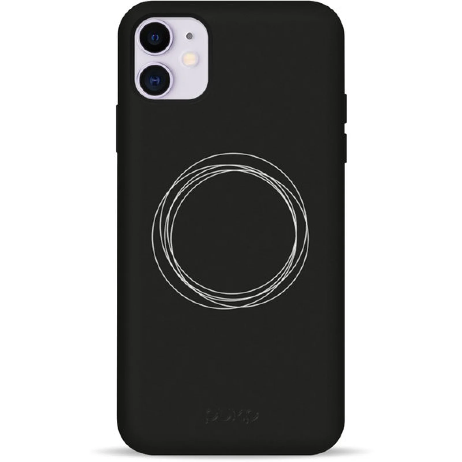 Чохол Pump Silicone Minimalistic Case Circles on Dark (PMSLMN11-6/173) для iPhone 11