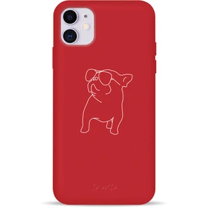 Цвет: Красный - Чехол Pump Silicone Minimalistic Case Pug With (PMSLMN11-1/233) для iPhone 11