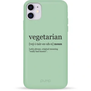 Цвет: Зеленый - Чехол Pump Silicone Minimalistic Case Vegetarian Wiki (PMSLMN11-4/253) для iPhone 11