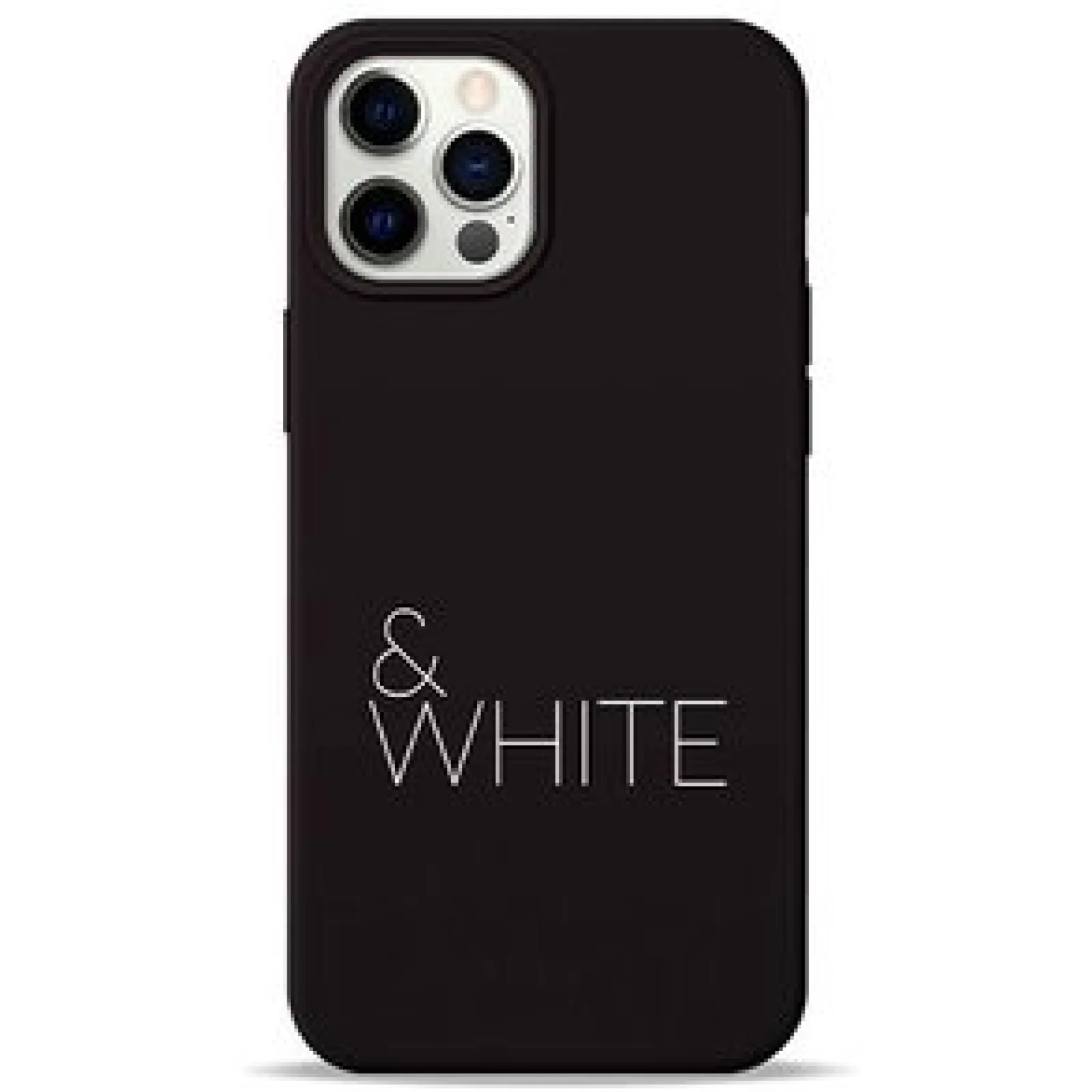 Чохол Pump Silicone Minimalistic Case Black&White (PMSLMN12(6.1)-13/169) для iPhone 12, iPhone 12 Pro