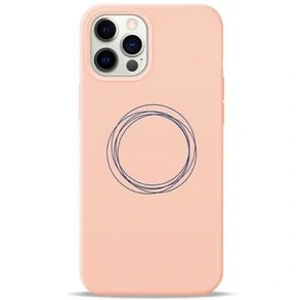 Цвет: Розовый - Чехол Pump Silicone Minimalistic Case Circles on Light (PMSLMN12(6.1)-6/168) для iPhone 12, iPhone 12 Pro
