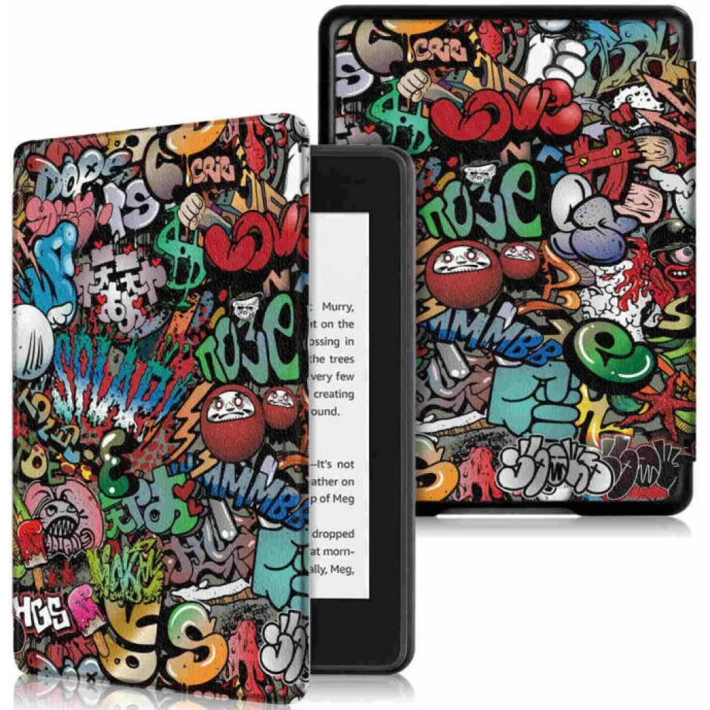 Чохол Amazon Kindle Paperwhite 10th Gen. Magnetic Smart Cover Red Graffiti