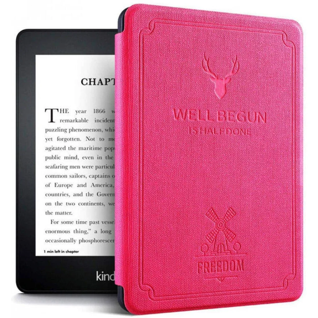 Чохол Amazon Kindle Paperwhite 10th Gen. Soft Silicone Vintage Case Rose Red