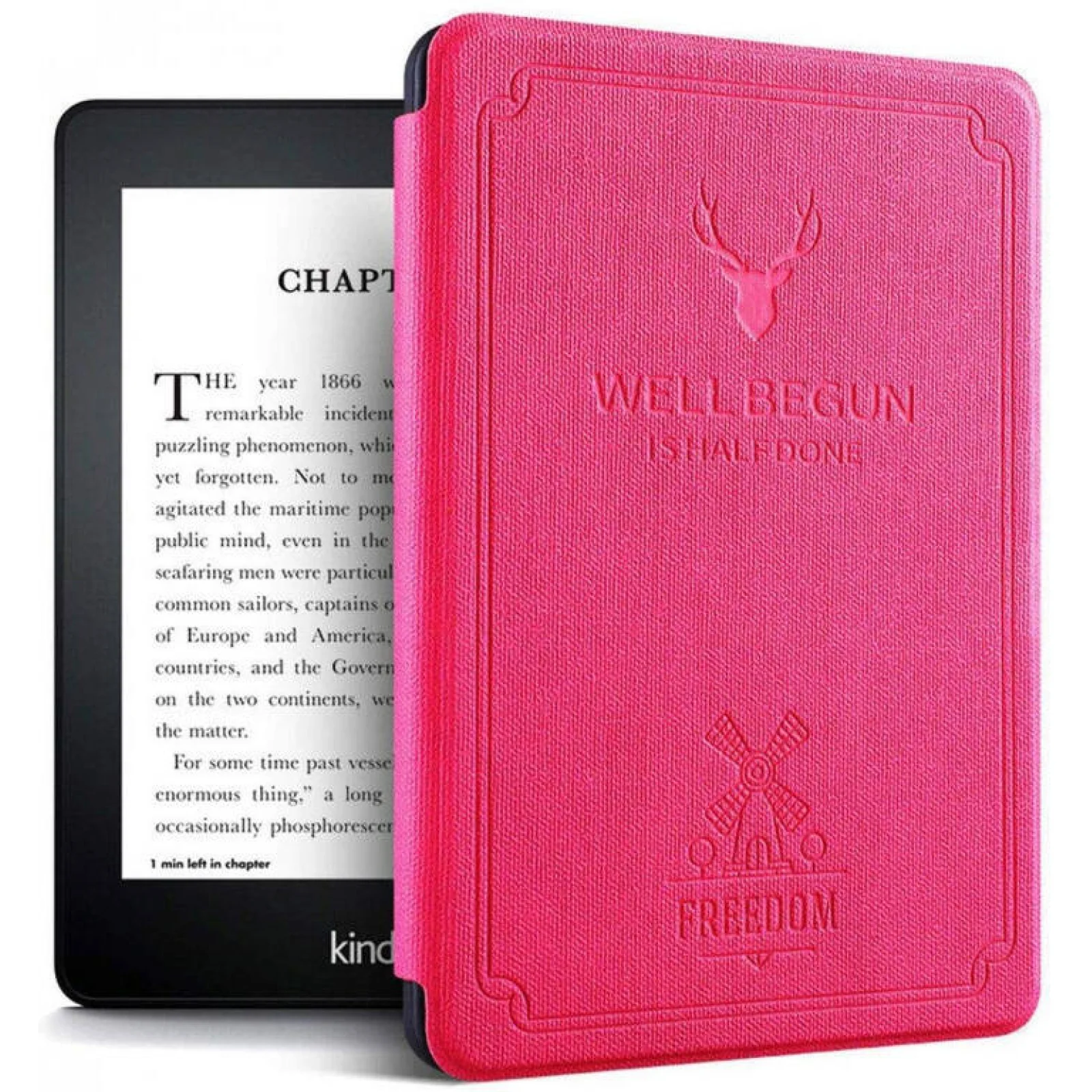 Чехол Amazon Kindle Paperwhite 10th Gen. Soft Silicone Vintage Case Rose Red