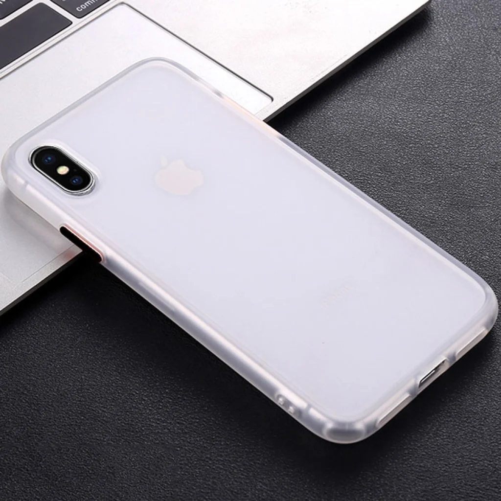 Чехол TPU LikGus Maxshield Mat White для Apple iPhone X, Apple iPhone XS
