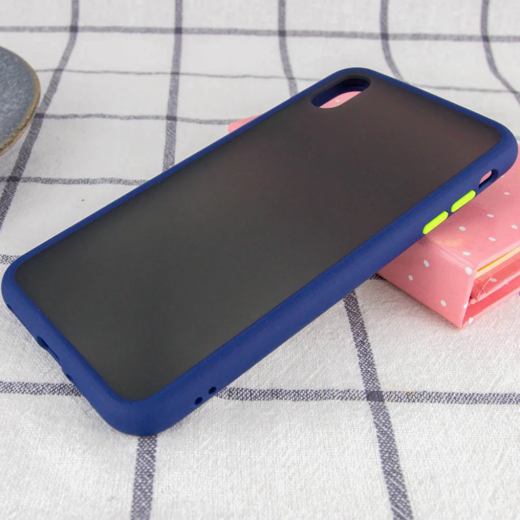 Чехол TPU LikGus Maxshield Blue для Apple iPhone X, Apple iPhone XS